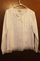 Faded Glory White Top - Size Small (4/6) - £9.36 GBP