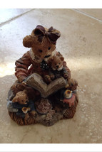 Storytime moma teddy bear and cubs ceramic figurine sculpture - £29.08 GBP