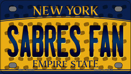 Sabres Fan New York Novelty Mini Metal License Plate Tag - $14.95