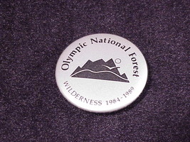Olympic National Rain Forest Wilderness 1984 1989 Pinback Button, Washin... - $4.95