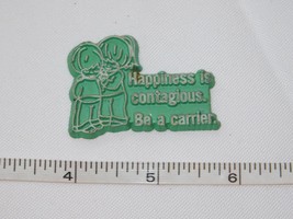 Happiness is Contagious Be 1 3/4&quot; x 1 3/8&quot; fridge magnet refrigerator Pr... - £8.22 GBP