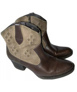 Born Women&#39;s Capri Western Ankle Boots  Booties Leather Cowgirl Size 10/42 - £34.95 GBP