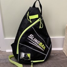 Franklin Slingbak Equipment Bag Backpack Neon Green Black Baseball Sports - $21.73
