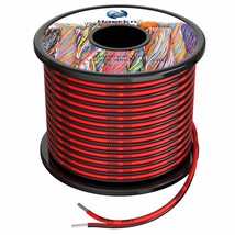 18 Awg Silicone Electrical Wire 2 Conductor Parallel Wire Line 60Ft [Black 30Ft  - £19.53 GBP