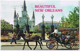 New Orleans Louisiana Postcard Jackson Square St Louis Cathedral - £2.32 GBP