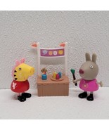 Peppa Pig Facepaint Delphine Donkey With Paint Brush Figures Jazwares - $29.60