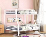 Full Xl Over Queen Bunk Beds For Adults, Heavy-Duty Metal Bunk Bed Full ... - £485.81 GBP