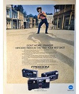 MINOLTA-FREEDOM-Cowboy-Western-Mind of Minolta -1986 Vintage Print Ad!! - $11.71