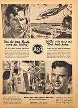 WWII-1944 Vintage Print Ad-RCA VICTOR RADIO ELECTRIC TUNING-Airplane-Tan... - €9,65 EUR