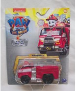 PAW PATROL THE MOVIE MARSHALL IN FIRE TRUCK 3&quot; Die Cast Toy Vehicle NEW - $282.14 MXN