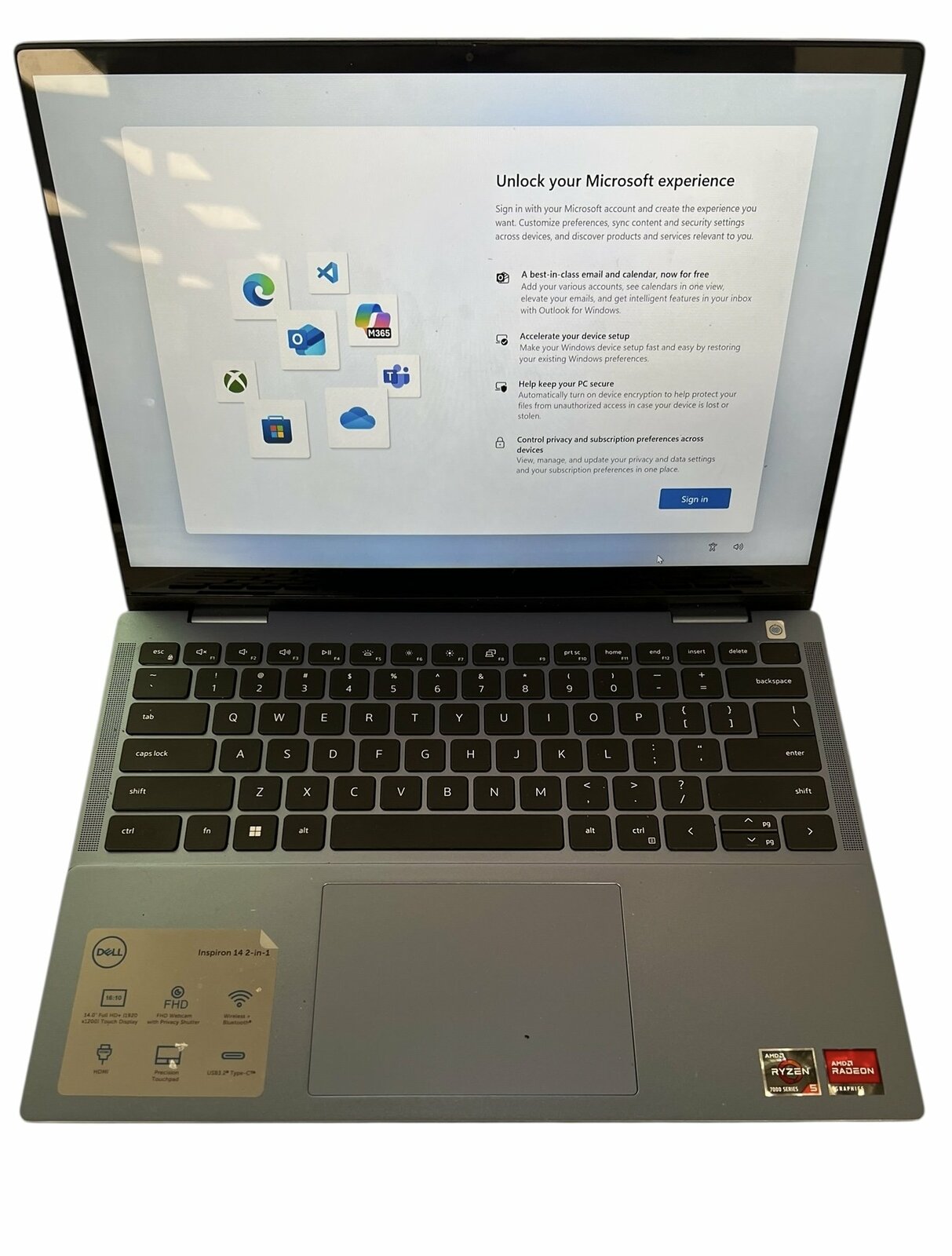 Dell Laptop  P172g 8GB AMD RYZEN 5 465687 - $269.00