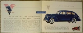 1938 FORD V-8 &#39;85 &amp; 60&#39;  VINTAGE ORIGINAL COLOR SALES BROCHURE - 7708-1-... - £36.18 GBP