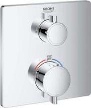 Grohe 24111000 Grohtherm Dual Function Thermostatic Trim - Starlight Chrome - £223.73 GBP