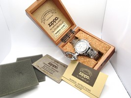 Zippo Wristwatch Watch Chronograph Limited No.0541  running 1993 MIB Rare - £187.94 GBP