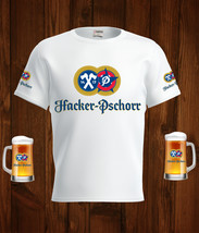 Hacher Pschorr Beer Logo White Short Sleeve  T-Shirt Gift New Fashion  - £25.01 GBP