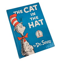 Vintage Dr Suess The Cat In The Hat Hardback Book 1957 Beginner Book - £19.89 GBP