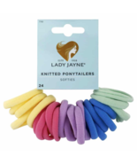 Lady Jayne Pastel Knitted Ponytailers - 24 Pack - $95.30 CAD