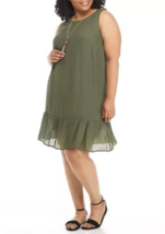New Agb Green Necklace Shift Dress Size 2 X Women $98 - £44.74 GBP