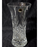 Vintage CRISTAL D&#39;ARQUES 24% Lead Crystal 9.375&quot; MASQUERADE Flower Vase ... - $31.98