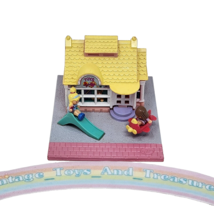Vintage 1993 Bluebird Polly Pocket Toy Shop Store Playset Pollyville W 2 Figures - $42.75