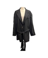 Womens 4X Tie Front Black Blazer Future Collective Kahlana Barfield Tuxe... - $22.83