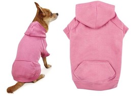 Pretty In Pink Dog Hoodies High Quality Cotton Blend Kangaroo Pocket Sweatshirt - £22.93 GBP+