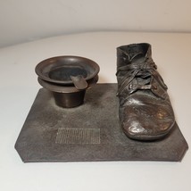 Vintage Brass Bronze Baby Shoe with  removable Ash Tray - £13.43 GBP