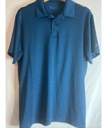 Under Armour Polo Shirt Mens L Blue Golf Preppy HeatGear Casual Short Sl... - $268.07 MXN