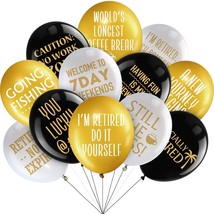 48 Pieces 12 Inches Retirement Balloons Decoration Happy Retirement Supplies Fun - $16.99