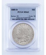 1885-O $1 Silver Morgan Dollar Graded by PCGS as MS63! Gorgeous Morgan! - $241.52