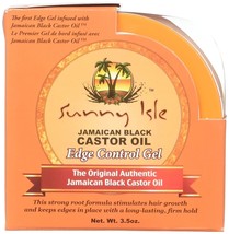 Sunny Isle Jamaican Black Castor Oil Edge Hair Gel 3.5 oz (Pack of 2) - £10.22 GBP