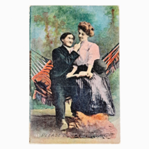 ANTIQUE 1909 X. L. COMICS POST CARD LOVE &amp; ROMANCE COURTSHIP POSTCARD - ... - £4.81 GBP