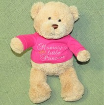 12&quot; GUND TEDDY MOMMYS LITTLE PRINCESS PINK T SHIRT Bear Plush STUFFED AN... - $13.50