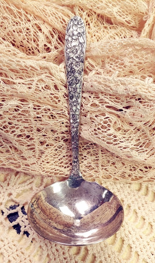 National Silver Co 1930's Narcissus Gravy Ladle - $20.00