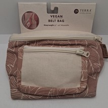 Belt Bag Fabric Waist Terra Natural Designs Brown Leaf Tropical - $16.99