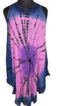 SB Fashion Women&#39;s Multi Tie Dye Gauze Swim Cover Up Dress One Size - $9.99
