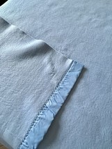 Vintage Chatham Acrylic Blanket 80x92 Satin Trim Pretty Blue! - £50.78 GBP