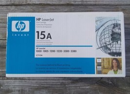 HP 15A LaserJet C7115A Black Toner Cartridge Genuine NIB 1000 12000 3300 1220 - £11.98 GBP