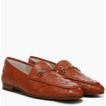 Sam Edelman Loraine Woven Leather Flat Loafer, Canyon Orange Brown, Size... - £65.75 GBP