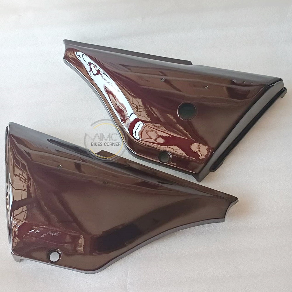 A PAIR: FRAME SIDE COVER LH+RH (DARK PURPLE) NEW FOR KAWASAKI GTO MACH 4... - $26.99