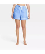 Stars Above Women&#39;s Blue Striped Simply Cool Pajama Sleep Shorts LARGE New - €12,59 EUR