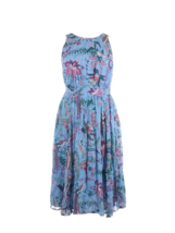 NWT by | Anthropologie Hermia Midi in Blue Floral Motif Dress 14 $168 - £71.64 GBP