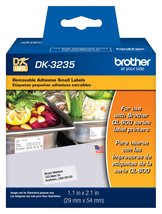 Brother Printer Die Cut Removable Adhesive Small Labels (DK3235), White - £28.69 GBP