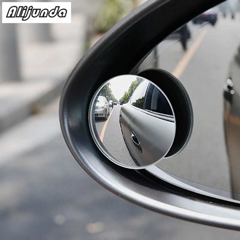 2pcs 360 degree feless small round mirror rear view blind spot gl mirror for  vw - £56.73 GBP