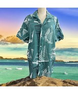 BONOBOS 100% Cotton Green With Sailboats Short Sleeve Shirt Size M - $19.79