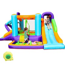 Bounce House, Inflatable Bouncer With Blower, Jumping Castle With Slide,... - £340.21 GBP
