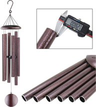 Wind Chimes Outdoor Deep Tone With 6 Heavy Tubes For Garden Hanging Décor NEW - £89.51 GBP