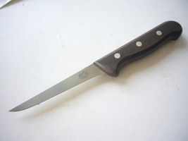 Victorinox Swiss Army Knife Slim Stiff Boning Knife Vintage Unused 5&quot; Rosewood - £26.37 GBP