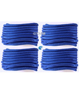 (4) Blue Double Braided 1/2&quot; x 20&#39; HQ Boat Marine DOCK LINES Mooring Rop... - £58.64 GBP