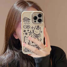 Cute Cartoon | Graffiti Mofif | Phone Case For iPhone 14 11 12 13 Pro Max Soft C - $12.32